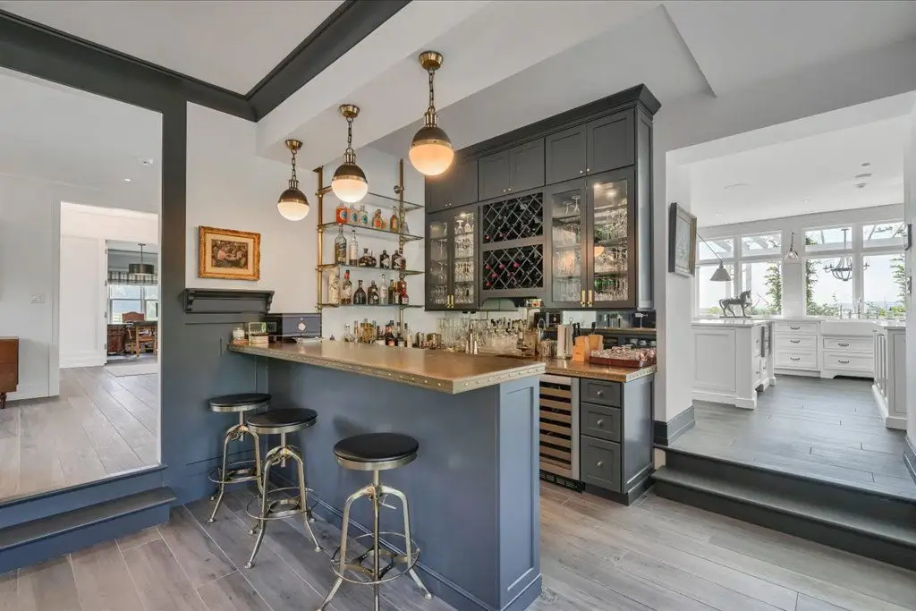 Modern Farmhouse Bar at Home
